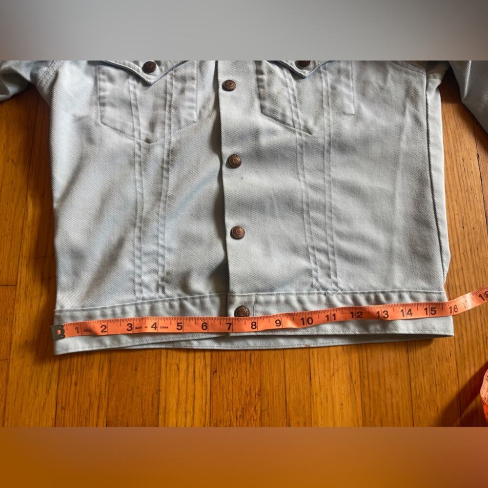 70s Vintage Levi’s Orange Tab Baby Blue Denim Jacket - Picture 7 of 11